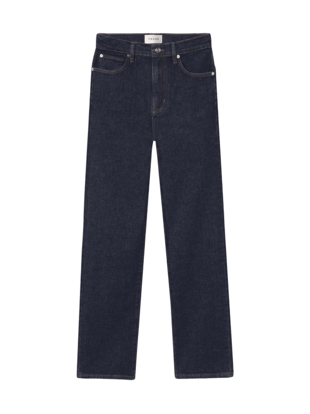 Frame Denim Straight-Leg Jeans in Dark Indigo